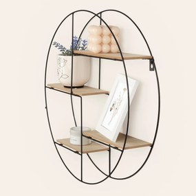 Ράφι παλτών Max Home Σίδερο Ξύλο MDF (4 Μονάδες)