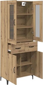 vidaXL Highboard Artisan Oak 69,5 x 34 x 180 εκ. Επεξεργασμένο ξύλο
