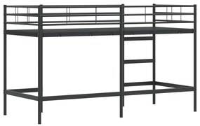 vidaXL Μαύρο 90 x 190 cm