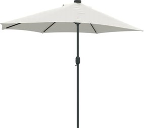 vidaXL Ομπρέλα Κήπου Άμμος 294 x 150 x 224 εκ Πολυεστέρας και Χάλυβας