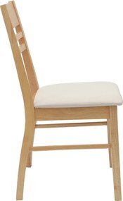 vidaXL Καρέκλες φαγητού 2 pcs Φυσικό 43 x 54 x 89 εκ.