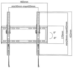 Βάση TV Superior 32-55 tilt extra slim