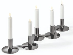 Κηροπήγιο Quintett 5 105041 48,2x15,2x7,6cm Smoke Philippi Stainless Steel
