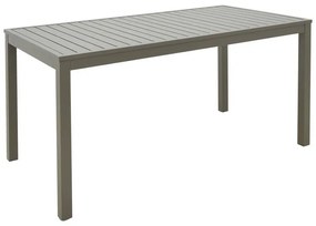 Σετ Κήπου Τραπεζαρία Kliton-Azelie 5 τεμ σε Σαμπανιζέ - Ανοικτό Γκρί χρώμα με Τραπέζι 150x80x74εκ. 150x80x74 εκ.