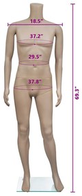 vidaXL Κούκλα Βιτρίνας Άνδρας Χωρίς Κεφάλι