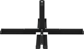 vidaXL βάση παρασόλ cross frame Μαύρο Ατσάλι for 25–50 χιλιοστά Pole