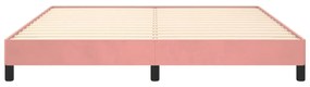 Πλαίσιο Κρεβατιού Ροζ 180x200 εκ. Βελούδινο - Ροζ