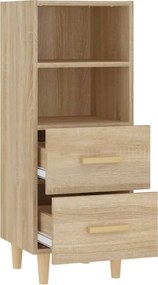 vidaXL Ντουλάπι Sonoma Δρυς 34,5x34x90 εκ. από Επεξεργασμένο Ξύλο