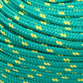 vidaXL Σχοινί Ναυτιλίας Πράσινο 8 χιλ. 25 μ. από Πολυπροπυλένιο