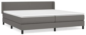 ΚΡΕΒΑΤΙ BOXSPRING ΜΕ ΣΤΡΩΜΑ ΓΚΡΙ 200X200 ΕΚ. ΣΥΝΘΕΤΙΚΟ ΔΕΡΜΑ 3130683