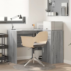 vidaXL Γωνιακό Γραφείο Γκρι Sonoma 102x88x75 cm Φτιαγμένο Ξύλο