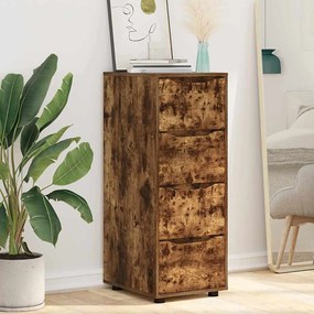 vidaXL Ντουλάπι αποθήκευσης Καπνιστό Δρύς 40 x 48 x 105 εκ