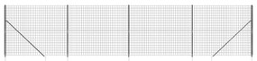 vidaXL Συρματόπλεγμα Περίφραξης Ανθρακί 1,8 x 10 μ. με Καρφωτές Βάσεις