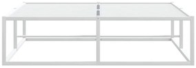 vidaXL Πλαίσιο κρεβατιού χωρίς στρώμα Λευκό 120x200 cm Μεταλλικό