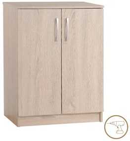 Παπουτσοθήκη-ντουλάπι Shordo μελαμίνη σε φυσικό χρώμα 60x40.5x80εκ 60x40.5x80 εκ.