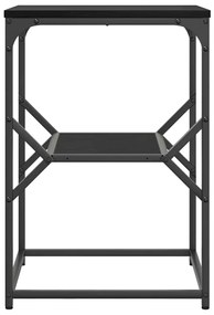 vidaXL Τραπεζάκι Πλευράς Μαύρη δρυς 41 x 40 x 60 εκ.