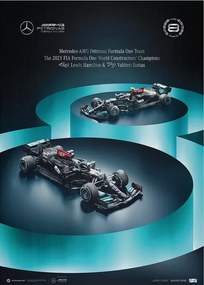 Εκτύπωση τέχνης Mercedes-AMG Petronas F1 Team - 8 Titles, Automobilist