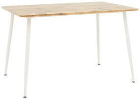 Τραπέζι Cuba pakoworld MDF sonoma-λευκό 120x80x75εκ Model: 127-000139