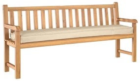 vidaXL Μαξιλάρι παλέτας Μπεζ 180 x 40 x 8 εκ. Ύφασμα Όξφορντ