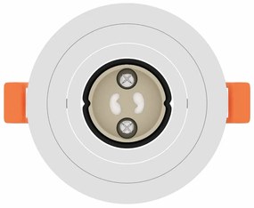 vidaXL Spotlights με προβολείς 6 pcs Λευκό 9 x 9 x cm Αλουμίνιο