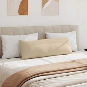 vidaXL Μαξιλάρι Καναπέ 2 pcs Κρεμ 120 x 40 cm ύφασμα