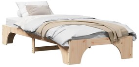 vidaXL Κρεβάτι 100x200 εκ από Μασίφ Ξύλο Πεύκου