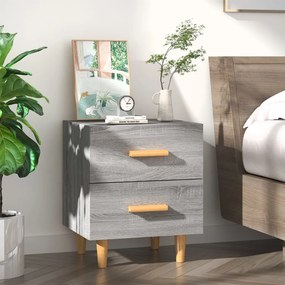 vidaXL Κομοδίνο Γκρι Sonoma 40 x 35 x 47,5 εκ.