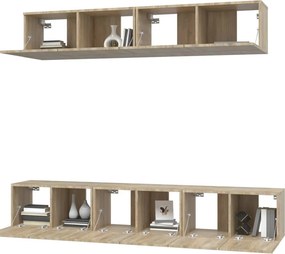 vidaXL Σετ Επίπλων Τηλεόρασης 5 Τεμαχίων Sonoma Δρυς Επεξ. Ξύλο
