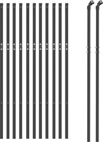 vidaXL Συρματόπλεγμα Περίφραξης Ανθρακί 0,8x25 μ. Γαλβανισμένο Ατσάλι