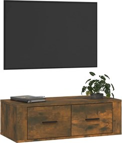 vidaXL Κρεμαστό Ντουλάπι Καπνιστή Δρυς 80x36x25 εκ. Επεξεργασμένο Ξύλο