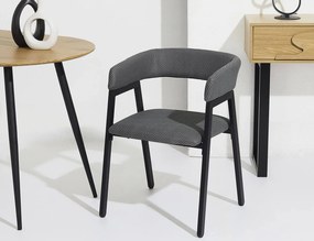 ΚΑΡΈΚΛΕΣ &amp; ΠΟΛΥΘΡΌΝΕΣ DESIGN ARMCHAIR ATOM GREY M2 A1/M2 HD0466