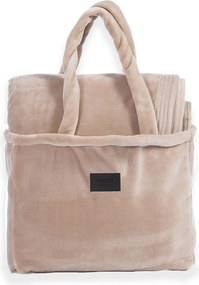 Κουβέρτα Βελουτέ Υπέρδιπλη (230x240) Nef-Nef Homeware Elements Velosso Beige