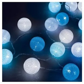 Λαμπάκια Σειρά 20 LED Πολύχρωμο 2,85m Cotton Balls Ocean 27-00434 Panagoulas-27-00434-Πολύχρωμο 27-00434