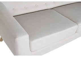 Καναπές DKD Home Decor Φυσικό πολυεστέρας ξύλο καουτσούκ Κρεμ (172 x 82 x 82 cm)