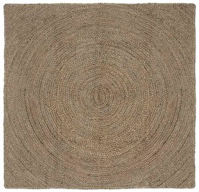 vidaXL Χαλί Γκρι 120 x 120 cm Γιούτα