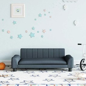 vidaXL Καναπές Παιδικός Σκούρο Γκρι 90 x 53 x 30 εκ. από Ύφασμα