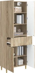 vidaXL Σέτ Ντουλαπιών 2 τμχ. Sonoma Δρυς Επεξεργασμένο Ξύλο