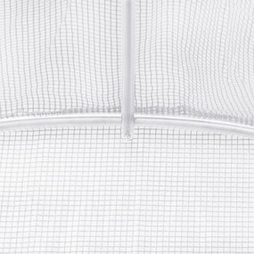 Θερμοκήπιο με Ατσάλινο Πλαίσιο Λευκό 84 μ² 14 x 6 x 2,85 μ. - Λευκό