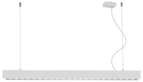 Γραμμικό Κρεμαστό Φωτιστικό Οροφής LED 30W 3CCT Direct Indirect Phase Cut Dimming Topline Viokef 3911-0024-2-W-D1 Λευκό