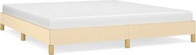 vidaXL Σκελετός Κρεβατιού Χωρίς Στρώμα Κρεμ 180x200 εκ. Υφασμάτινο
