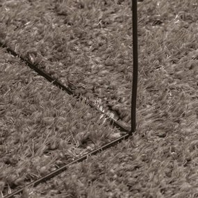 Χαλί ISTAN με Ψηλό Πέλος Γυαλιστερή Εμφάνιση Γκρι 140x200 εκ. - Γκρι