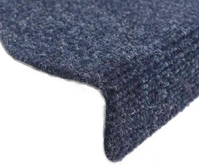 vidaXL Πατάκια Σκαλιών Αυτοκόλλητα 10 τεμ. Μπλε Ημίστρογγυλά Μεγάλα 65x21x4 εκ.