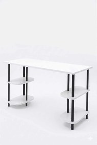 Γραφείο Λευκό / Μαύρο LUFRUNO 120x52x74
