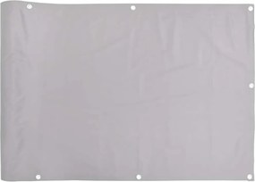 vidaXL Περίφραξη Μπαλκονιού Προστατευτική Γκρι 500x75 εκ. από PVC