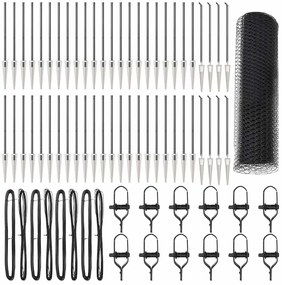 vidaXL Στύλος Περιφράξεων Γκρι 100 x 0,4 μ (13 mm πλέγμα)