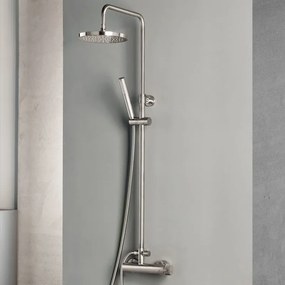 Armando Vicario Industrial Inox Μπαταρία Nτους 2 Eξόδων με Kολώνα, Aνακλινόμενη Κεφαλή, Tηλέφωνο, Στήριγμα  512065-110