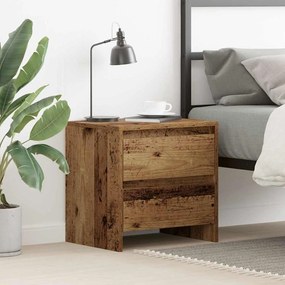 vidaXL Κομοδίνο Παλαιό ξύλο 45 x 34 x 44.5 εκ Επεξεργασμένο ξύλο