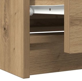 Έπιπλο Τηλεόρασης Artisian Δρυς 100x35x54 εκ Επεξεργασμένο Ξύλο - Καφέ