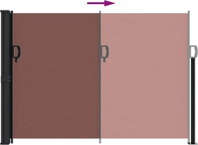 vidaXL Σκίαστρο Πλαϊνό Συρόμενο Καφέ 140 x 500 εκ.