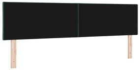 vidaXL LED κεφαλάρι Σκούρο Πράσινο 180 cm Τεχνητό Δέρμα